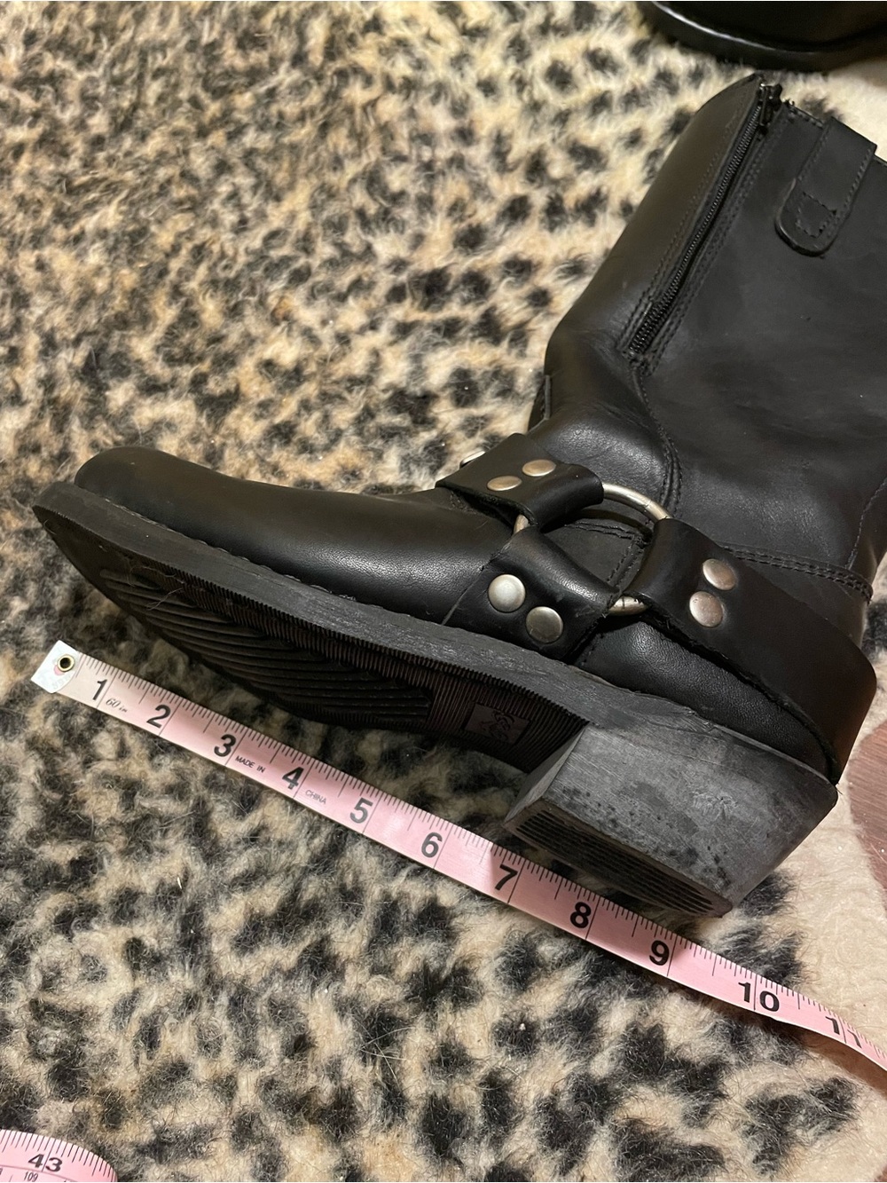 Leather Biker Harness Boots - Picture 7 of 7